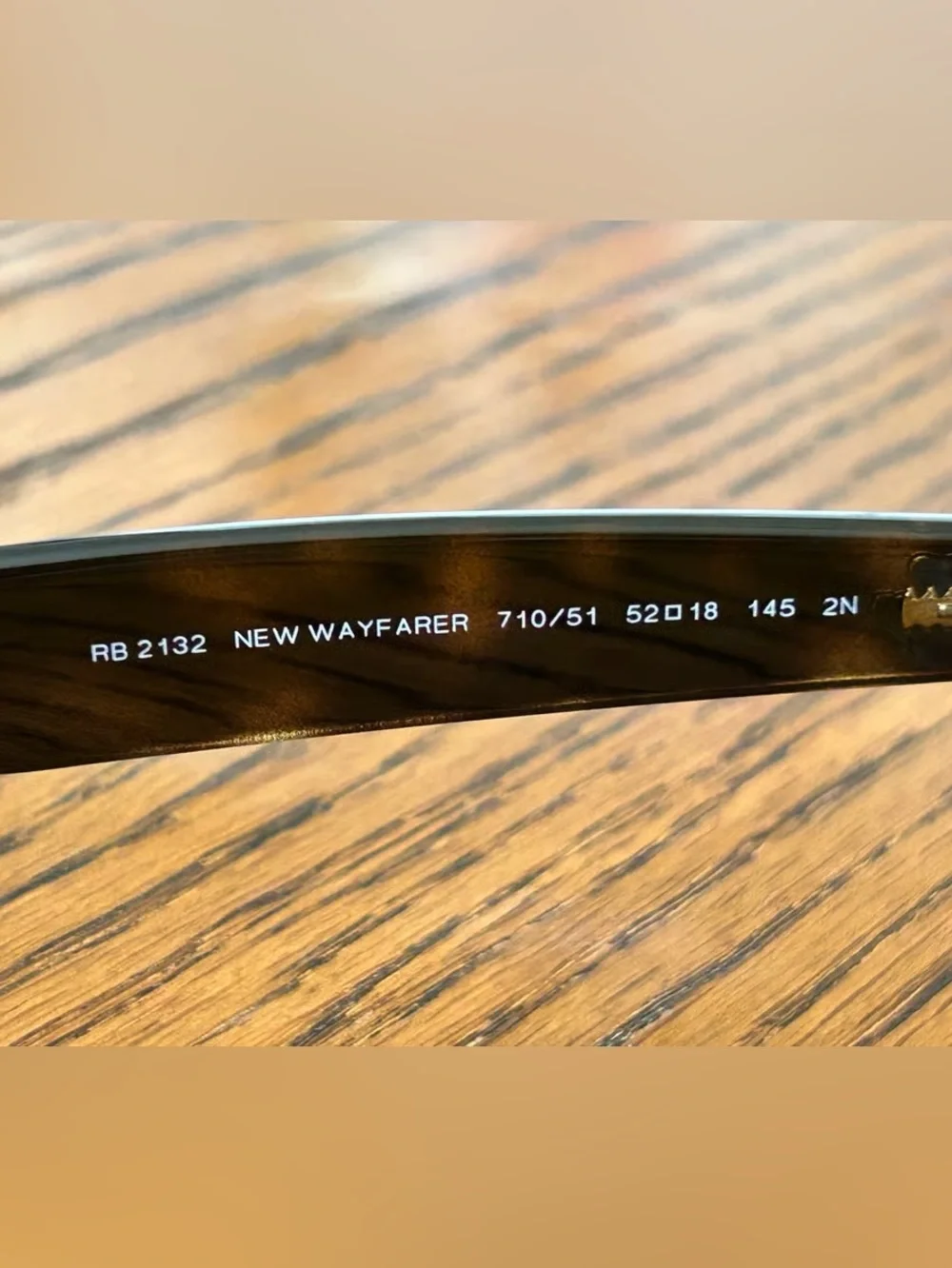 NEW Ray-Ban RB2132 New Wayfarer Sunglasses 710/51 Havana Brown Gradient